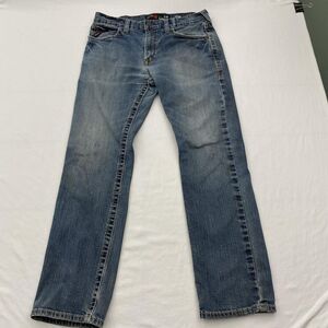 Ariat FR M7 Jeans Mens 34x32 Blue Slim Straight Leg Denim Cat 2 Workwear